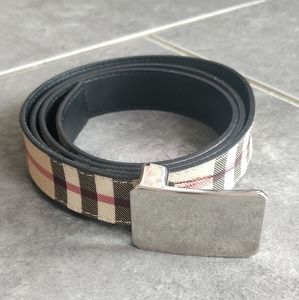 Burberry Check Belt Made in Italy 40/100